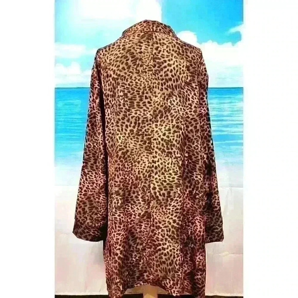 Dressing Robe NWT Time & Tru Beach Swim suit Cover Tunic ANIMAL Print size 3x - Picture 5 of 6